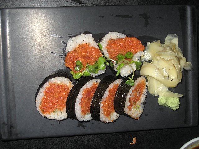  you get crunchy spicy tuna. If a Viking had to pick a choice of sushi, 